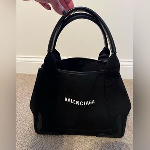 Balenciaga Cabas Canvas Tote Bag